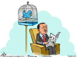 ERDOGAN TWITTER by Osama Hajjaj