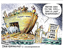 FLOOD INS RATE REPRIEVE by Dave Granlund