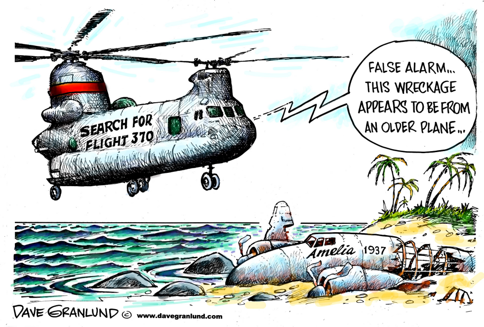  FLIGHT 370 SEARCH by Dave Granlund