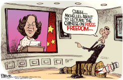 CHINA PRESS FREEDOM by Rick McKee