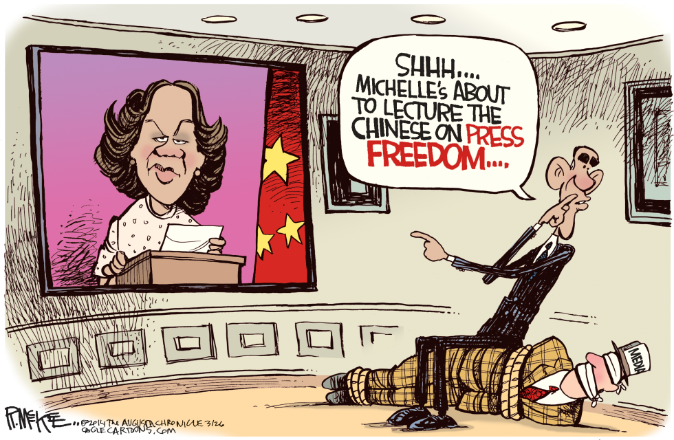  CHINA PRESS FREEDOM by Rick McKee