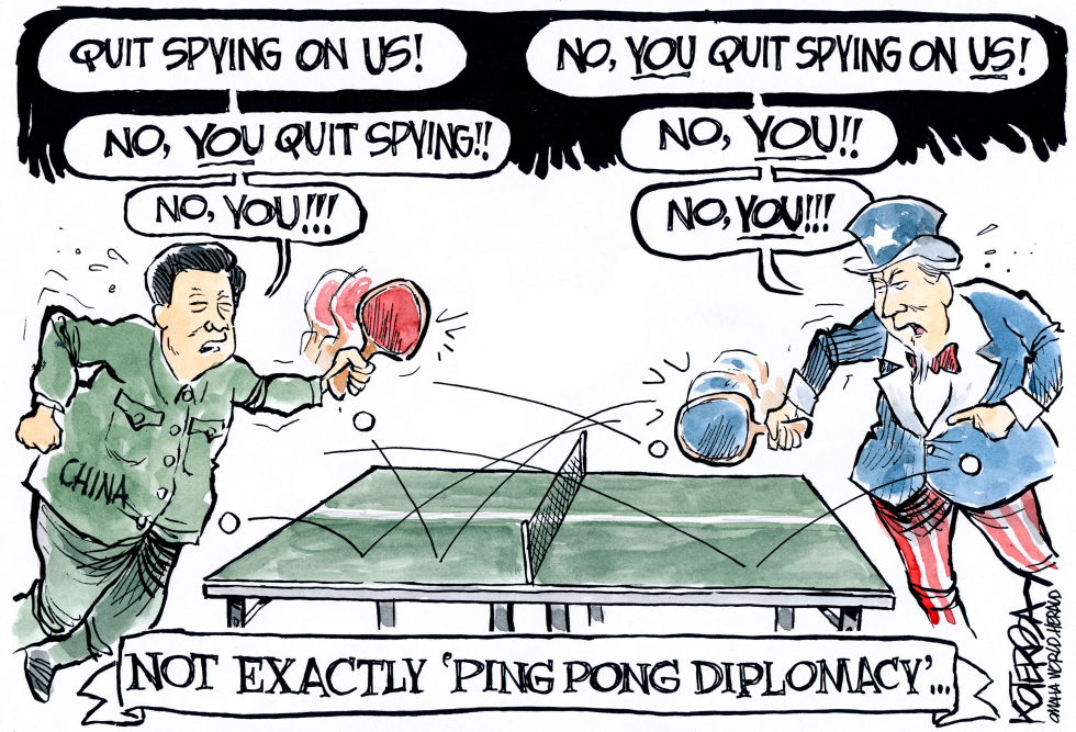  PING PONG DIPLOMACY by Jeff Koterba