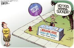 YET ANOTHER OBAMACARE DELAY by Rick McKee