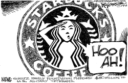 STARBUCKS VETS by Milt Priggee