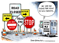 NJ BRIDGE SCANDAL PROBE by Dave Granlund