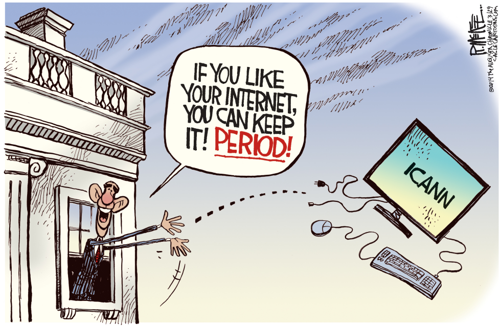  OBAMA INTERNET by Rick McKee