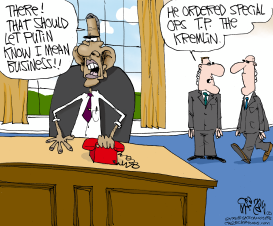 OBAMA ACTS TOUGH by Gary McCoy