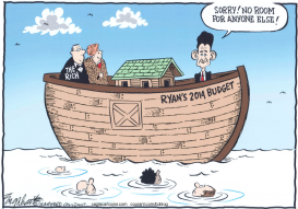 PAUL RYAN BUDGET by Bob Englehart