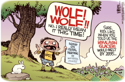 IPCC CRIES WOLF by Rick McKee