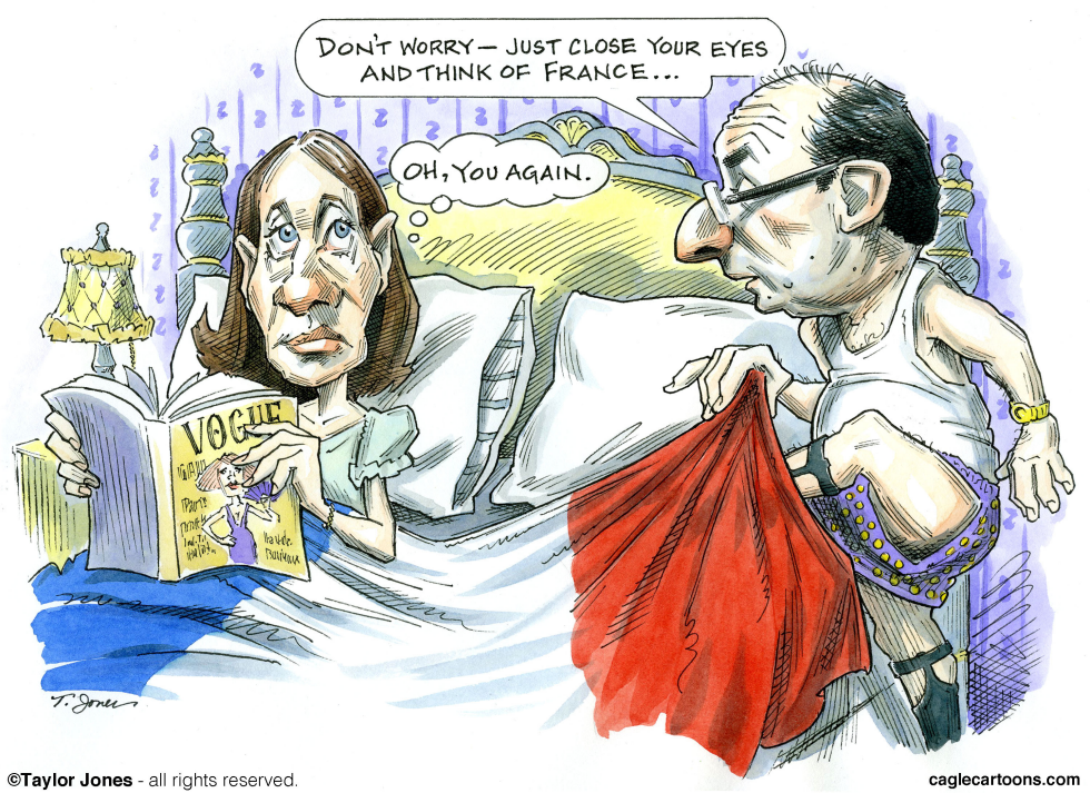  SEGOLENE ROYAL AND FRANCOIS HOLLANDE  by Taylor Jones