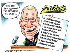 DAVID LETTERMAN RETIRING by Dave Granlund