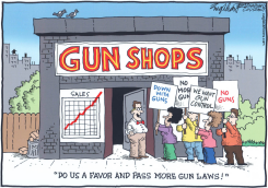 GUN CONTROL by Bob Englehart