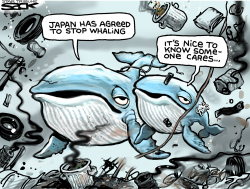 WHALE TRASHED by Steve Sack