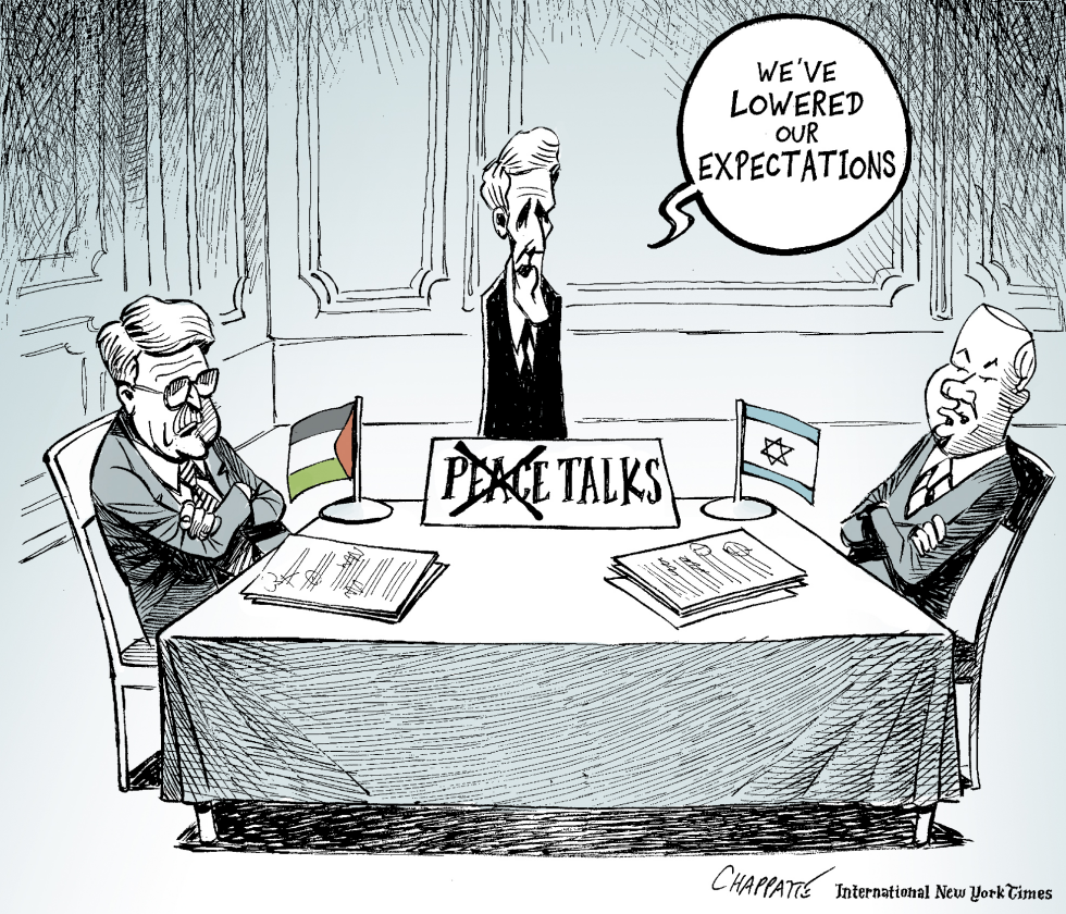  MIDDLE EAST PEACE TALKS by Patrick Chappatte