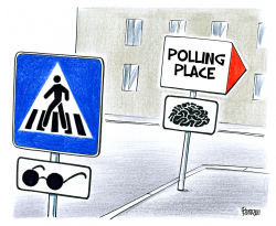 POLLING PLACE by Gatis Sluka