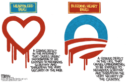 HEARTBLEED BUG by Rick McKee