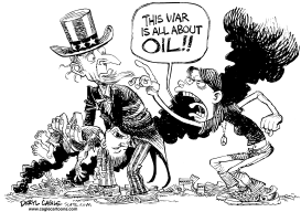 WAR ABOUT OIL by Daryl Cagle