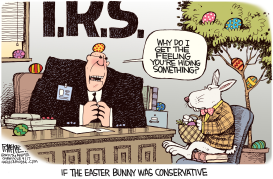 IRS EASTER BUNNY by Rick McKee