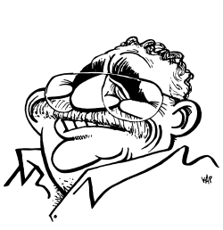 GABRIEL GARCíA MáRQUEZ LINE ART by Kap