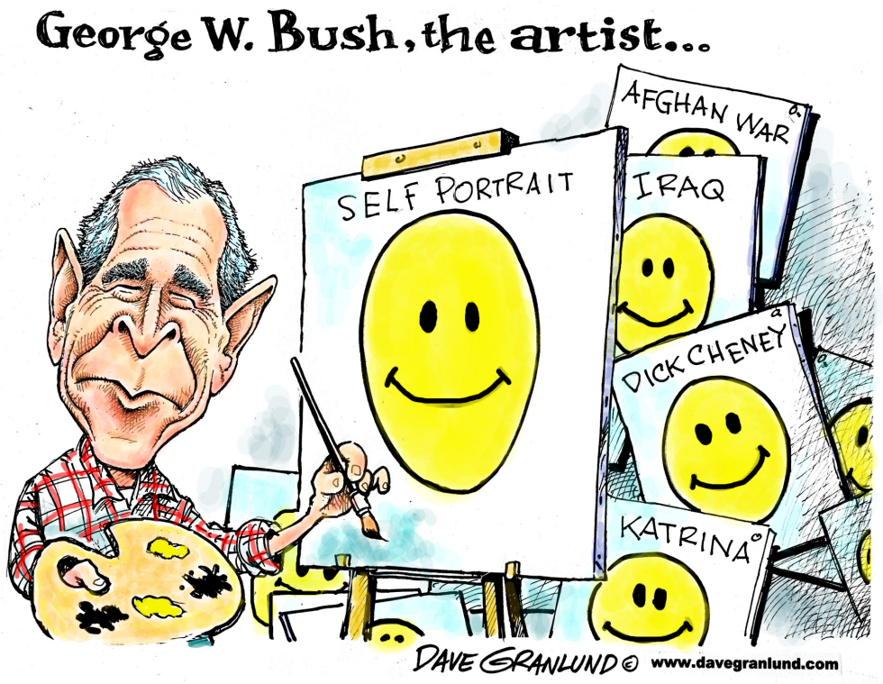  GEORGE W BUSH THE ARTIST by Dave Granlund