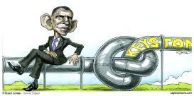 OBAMA KEYSTONE QUANDARY -   by Taylor Jones