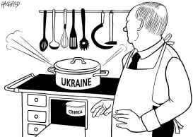 PUTIN IN THE KITCHEN by Rainer Hachfeld