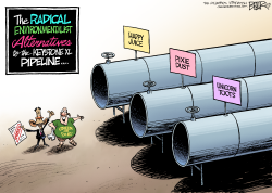 KEYSTONE ALTERNATIVES by Nate Beeler