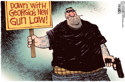 NEW GA GUN LAW by Rick McKee