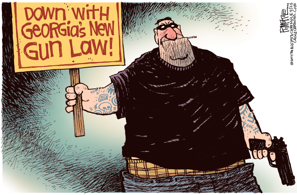  NEW GA GUN LAW by Rick McKee