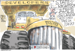 CLIVEN BUNDY FANS by Pat Bagley