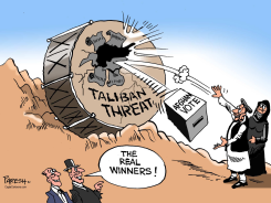 BEATING TALIBAN THREAT by Paresh Nath