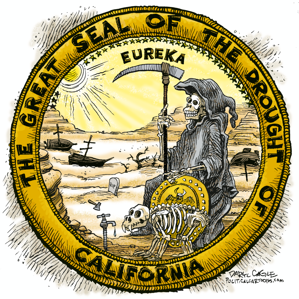  CALIFORNIA DROUGHT SEAL by Daryl Cagle