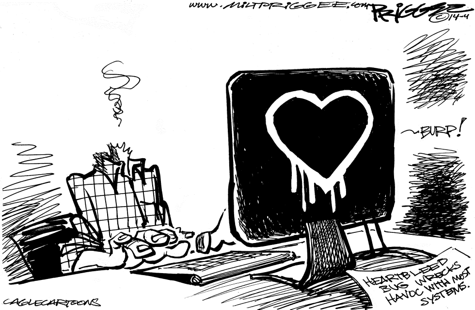  HEARTBLEED by Milt Priggee