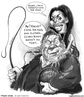 DONALD STERLING AND GIRLFRIEND by Taylor Jones