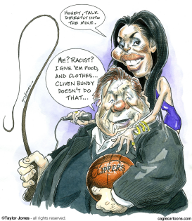 DONALD STERLING AND GIRLFRIEND  by Taylor Jones