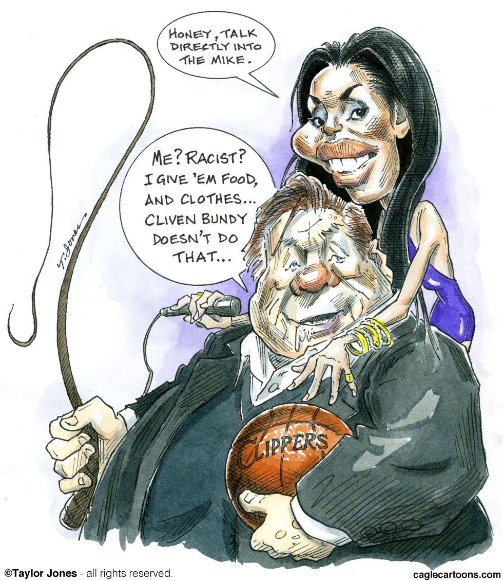  DONALD STERLING AND GIRLFRIEND  by Taylor Jones