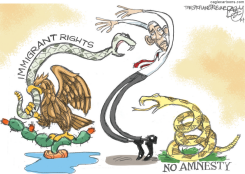 IMMIGRANT RIGHTS - NO AMNESTY by Pat Bagley