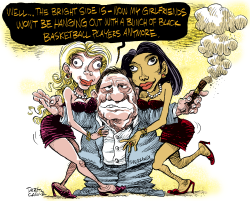 DONALD STERLING AND HIS GIRLFRIENDS by Daryl Cagle