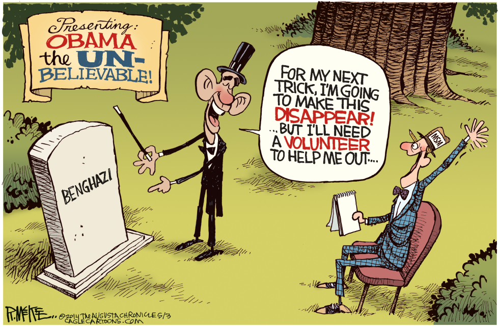  OBAMA BENGHAZI by Rick McKee