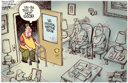 VA WAITING ROOM by Rick McKee