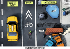 TRANSPORTATION COMPETITION by Nate Beeler