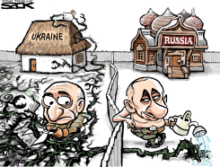 BAD NEIGHBOR PUTIN by Steve Sack