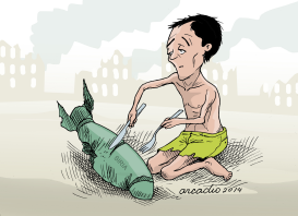 NIñO SIRIO HIJO DE LA GUERRA by Arcadio Esquivel