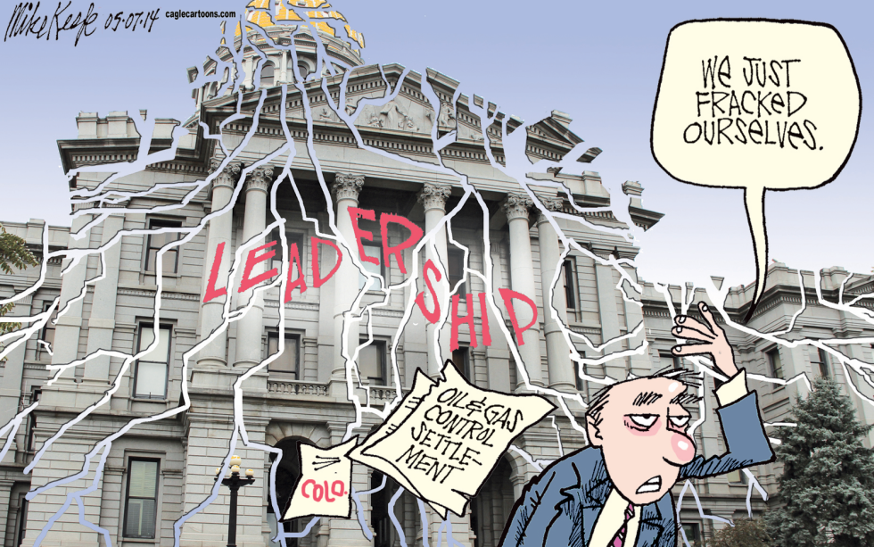  FRACKING ADO by Mike Keefe