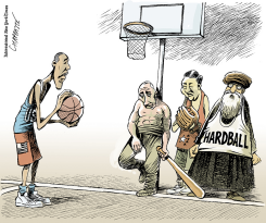 HARDBALL IN WORLD POLITICS by Patrick Chappatte