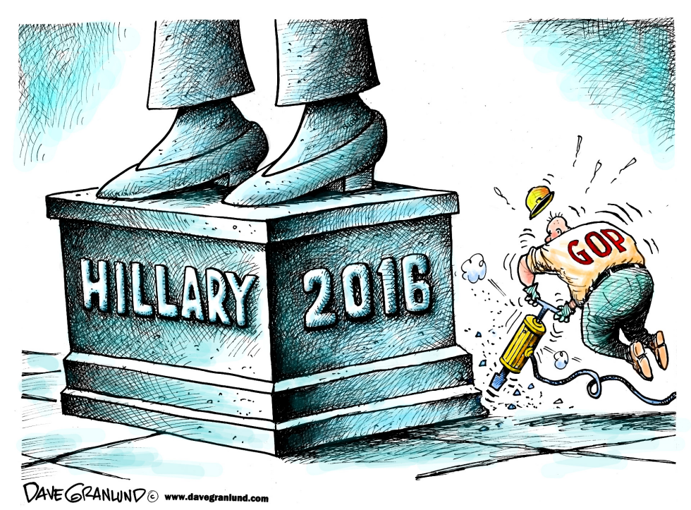  HILLARY 2016 AND GOP by Dave Granlund