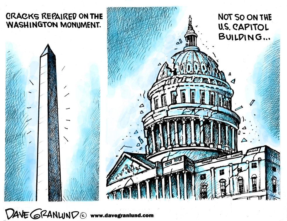  WASHINGTON MONUMENT REPAIRED by Dave Granlund