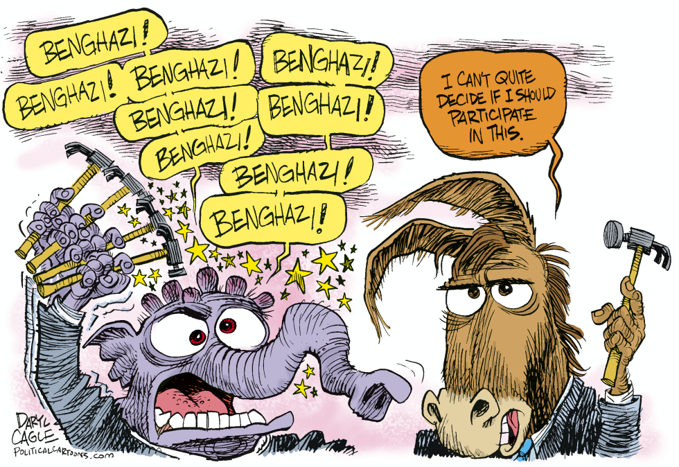  BENGHAZI COMMITTEE HAMMERS by Daryl Cagle