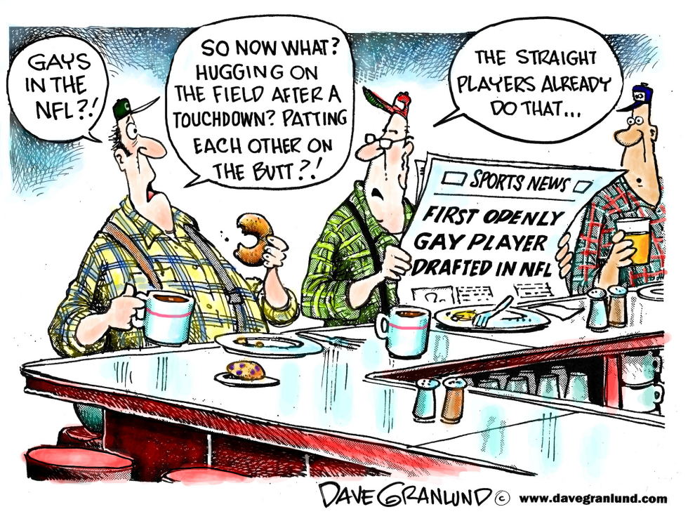  GAY NFL PLAYERS by Dave Granlund