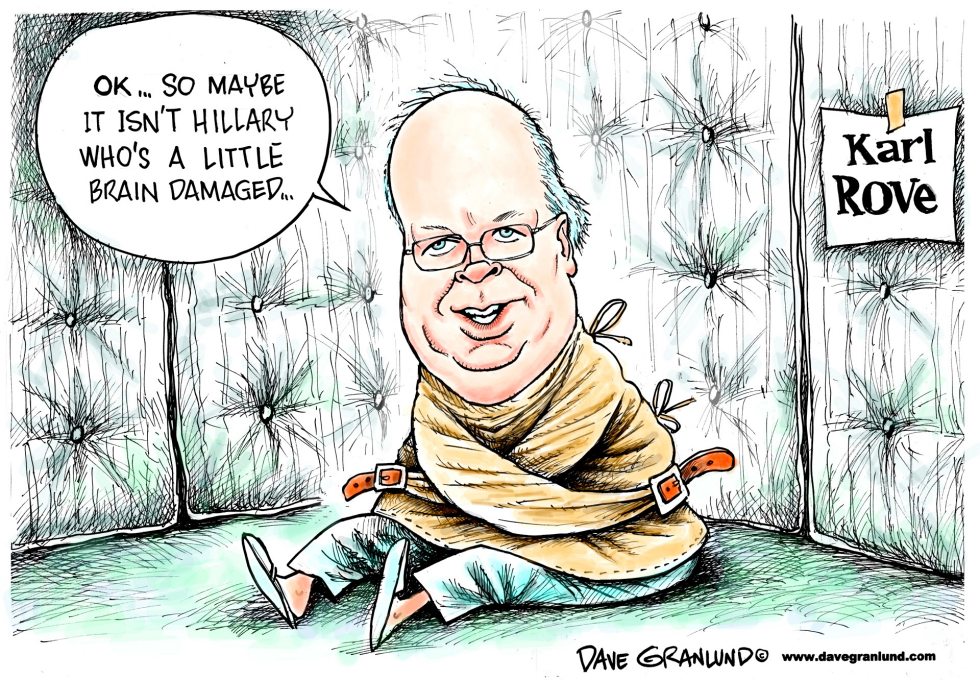  KARL ROVE DIAGNOSIS OF HILLARY by Dave Granlund